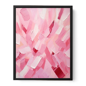 Rose Pink Abstract Art Painting