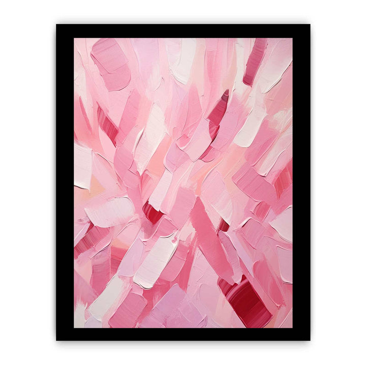 Pink Abstract Knife Art Painting