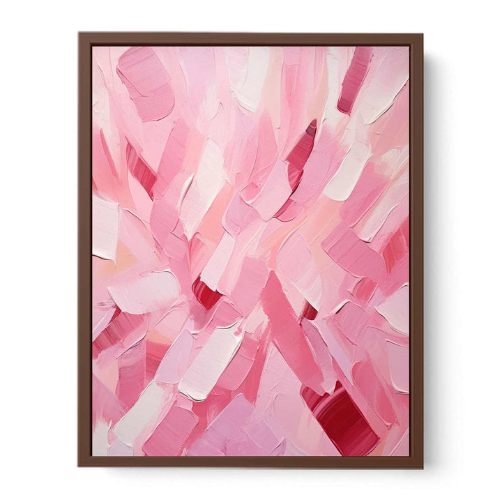 Pink Abstract Knife Art Painting