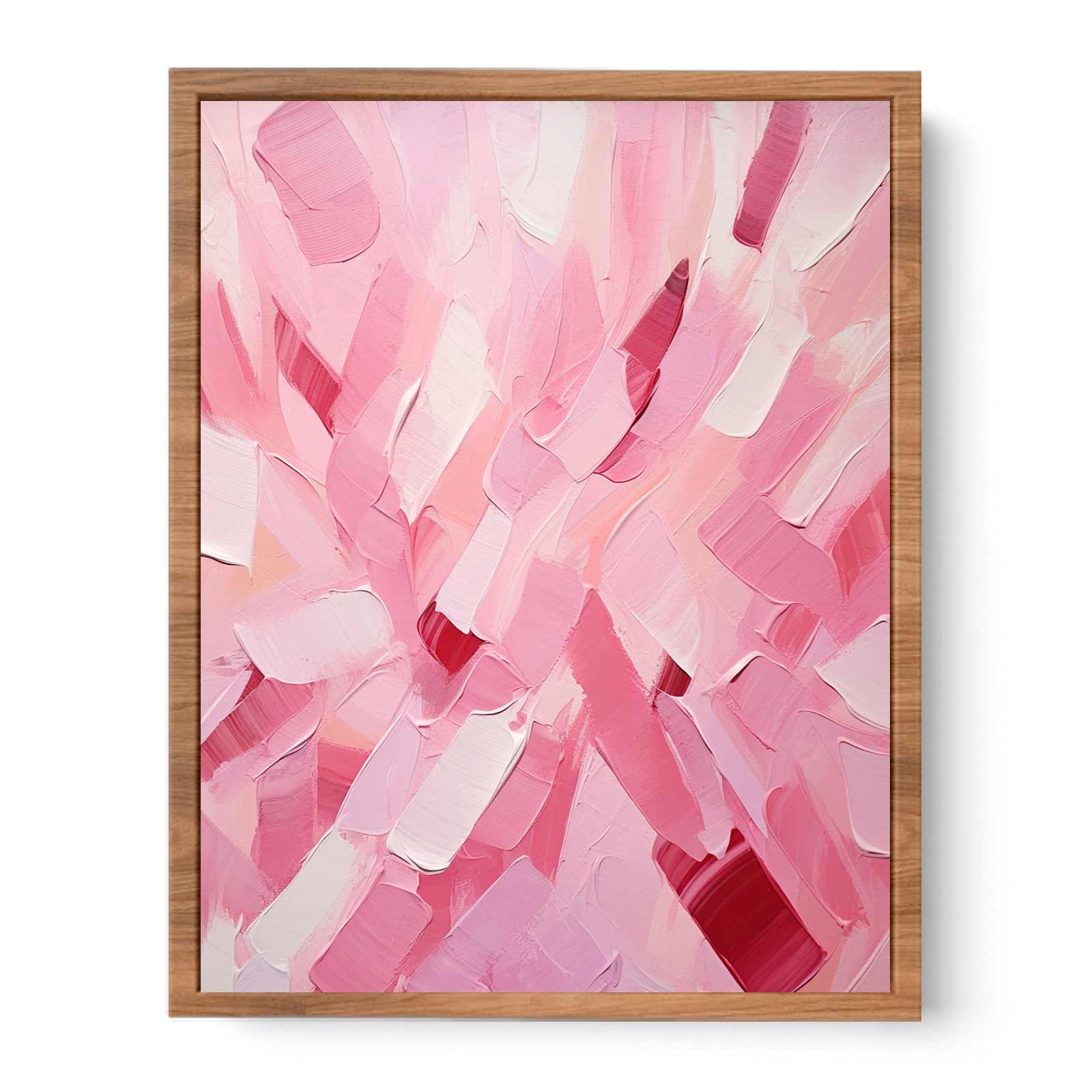 Rose Pink Abstract Art Painting
