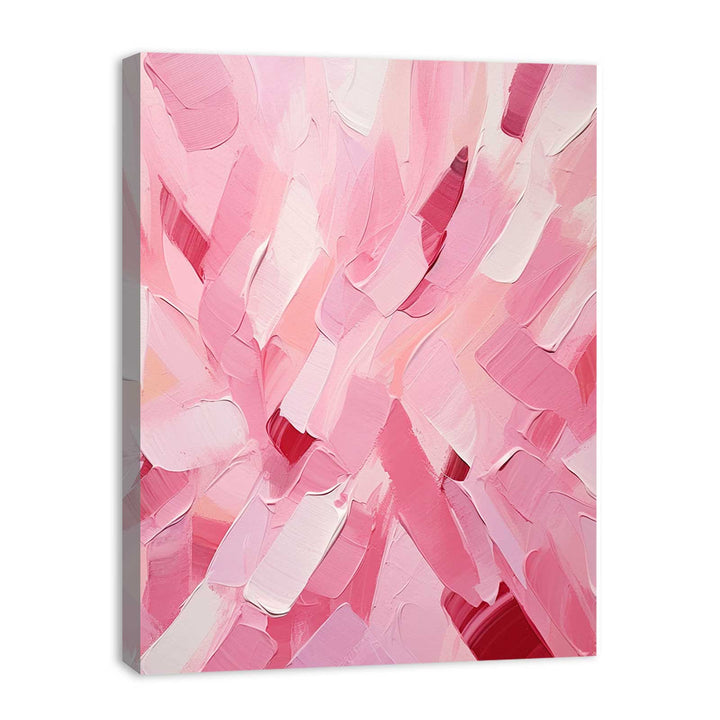 Pink Abstract Knife Art Painting