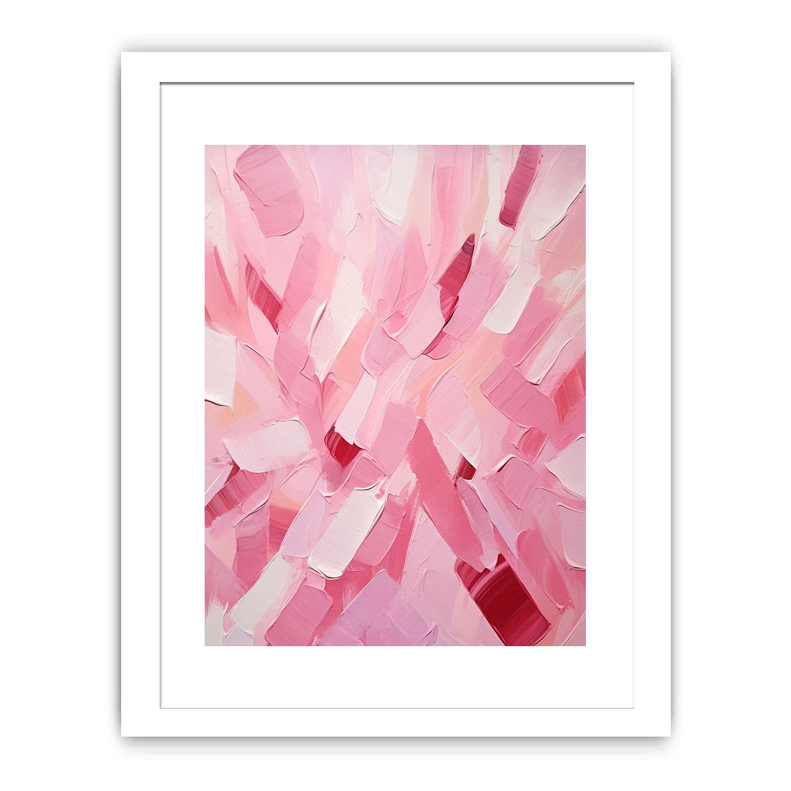 Rose Pink Abstract Art Painting