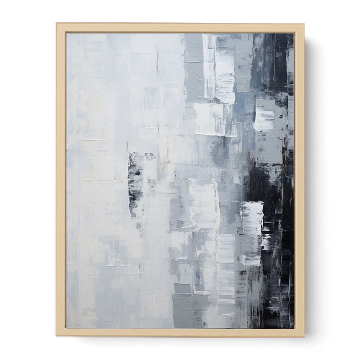 Abstract Knife Grey Art Painting