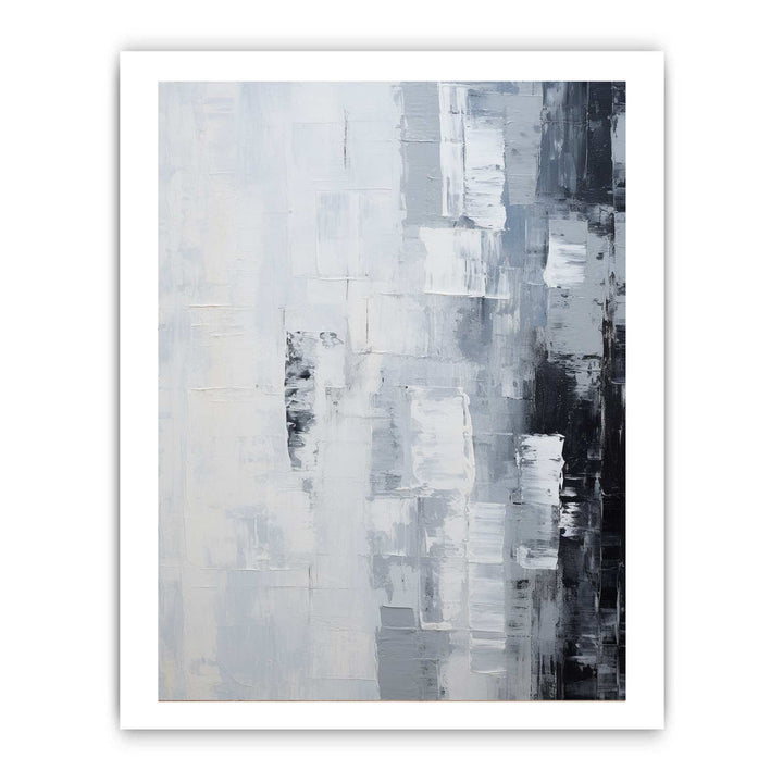 Abstract Knife Grey Art Painting