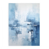 Grey Blue Abstract Painting artwork preview