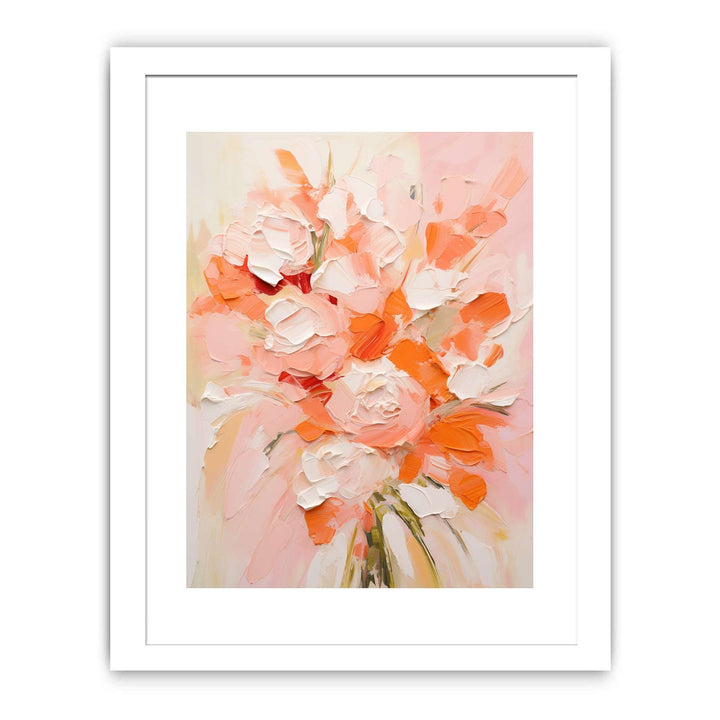 Peach Abstract Knife Art Painting