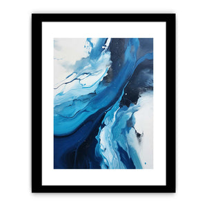 Blue Black Abstract Painting