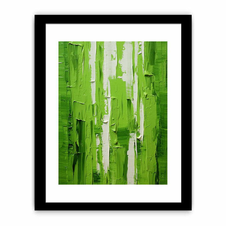 Green Knife Abstract Art Painting