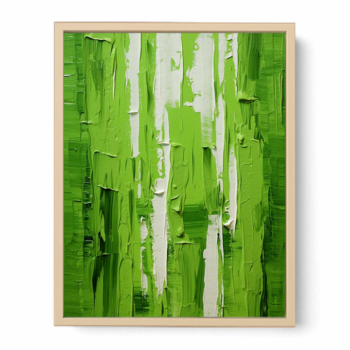 Green Knife Abstract Art Painting