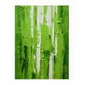Green Knife Abstract Art Painting