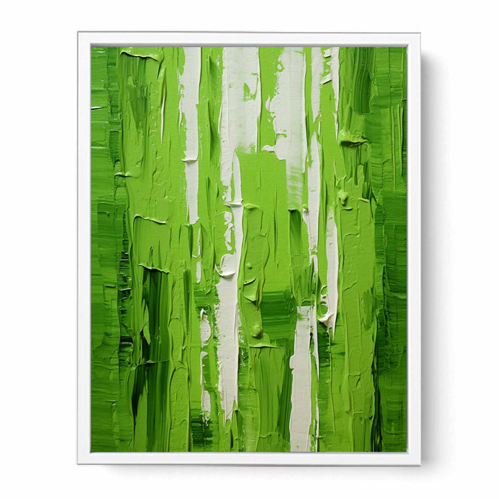 Green Knife Abstract Art Painting