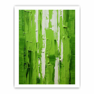 Green Knife Abstract Art Painting