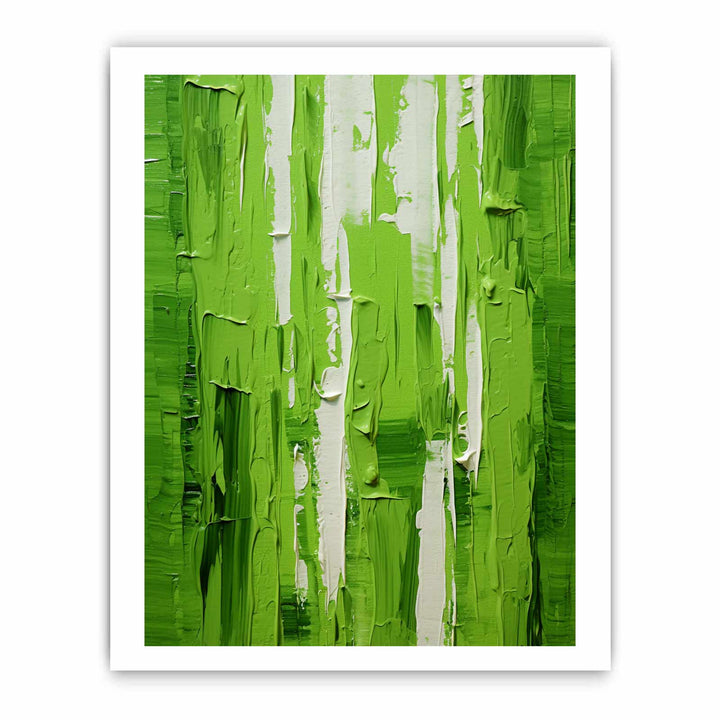 Green Knife Abstract Art Painting