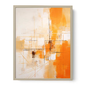 Orange Abstract Art Painting