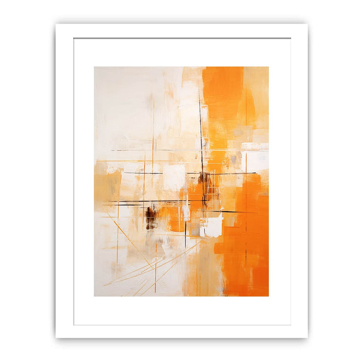 Orange Knife Abstract Art Painting
