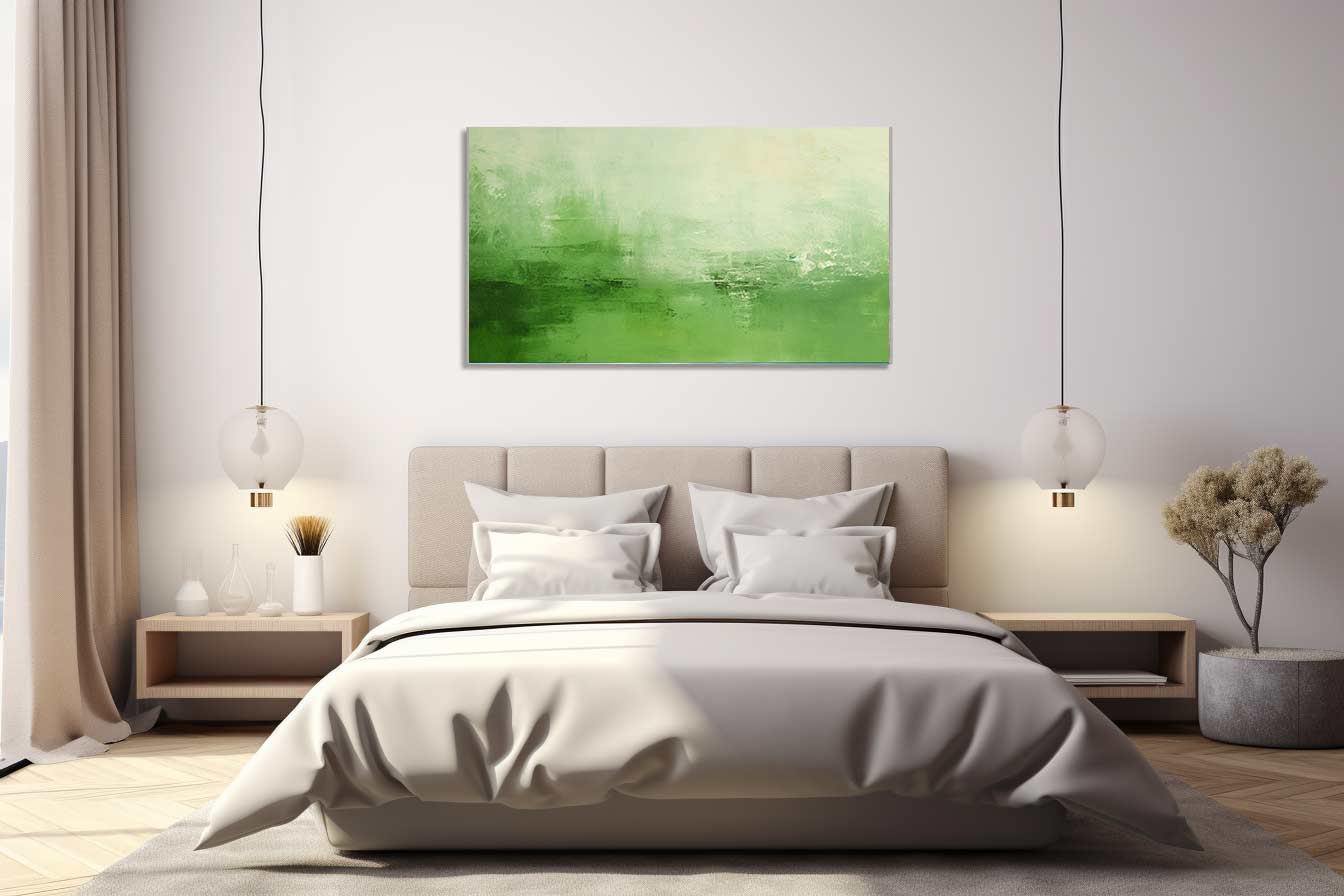 Green Abstract Painting