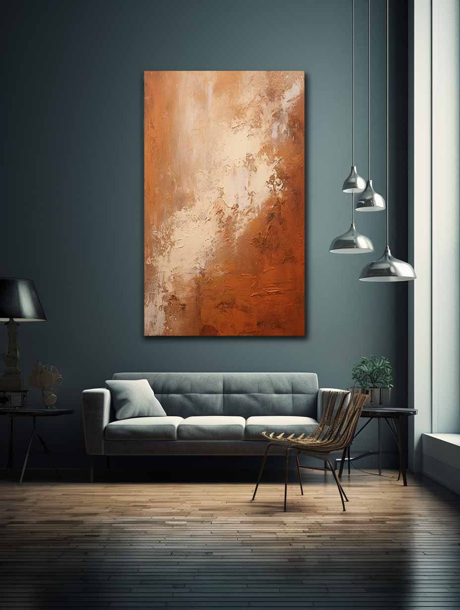 Abstract  Brown Painting