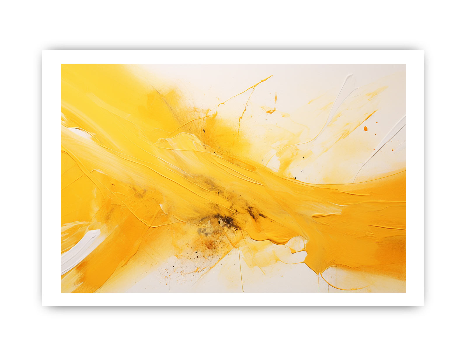 Yellow Abstract Painting