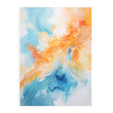 Blue Orange Abstract Painting artwork preview