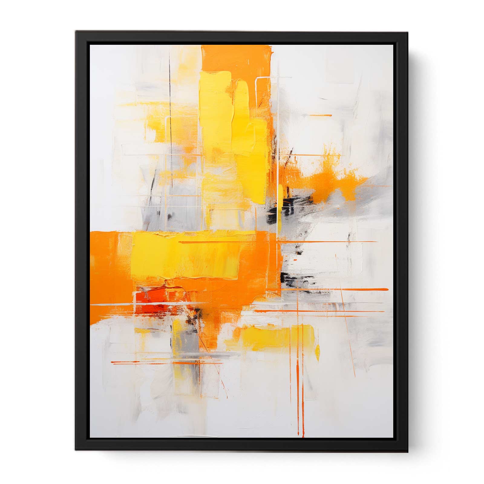 Brown Yellow Abstract Painting