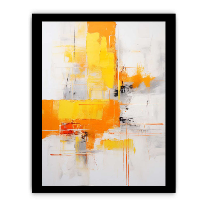 Brown Yellow Abstract Painting