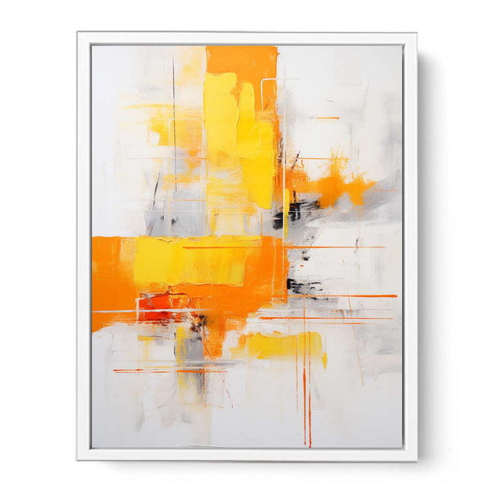 Brown Yellow Abstract Painting