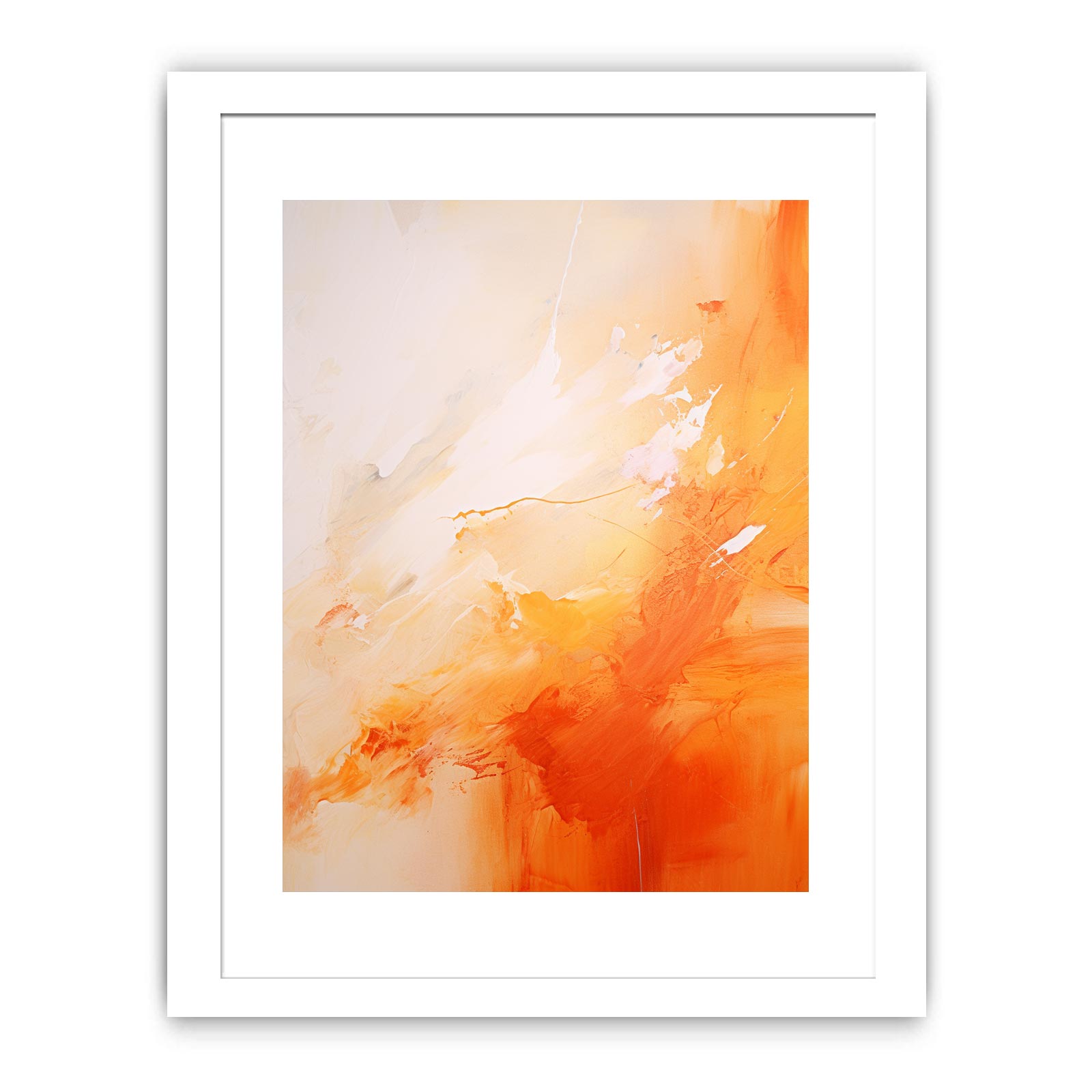 Yellow Brown Abstract Painting