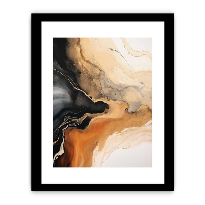Brown Black Abstract Painting