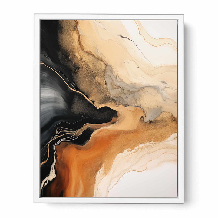 Brown Black Abstract Painting