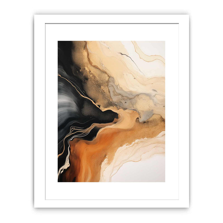 Brown Black Abstract Painting