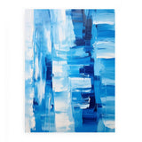 White Blue Abstract Painting artwork preview