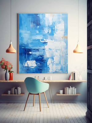 Abstract  Blue Painting