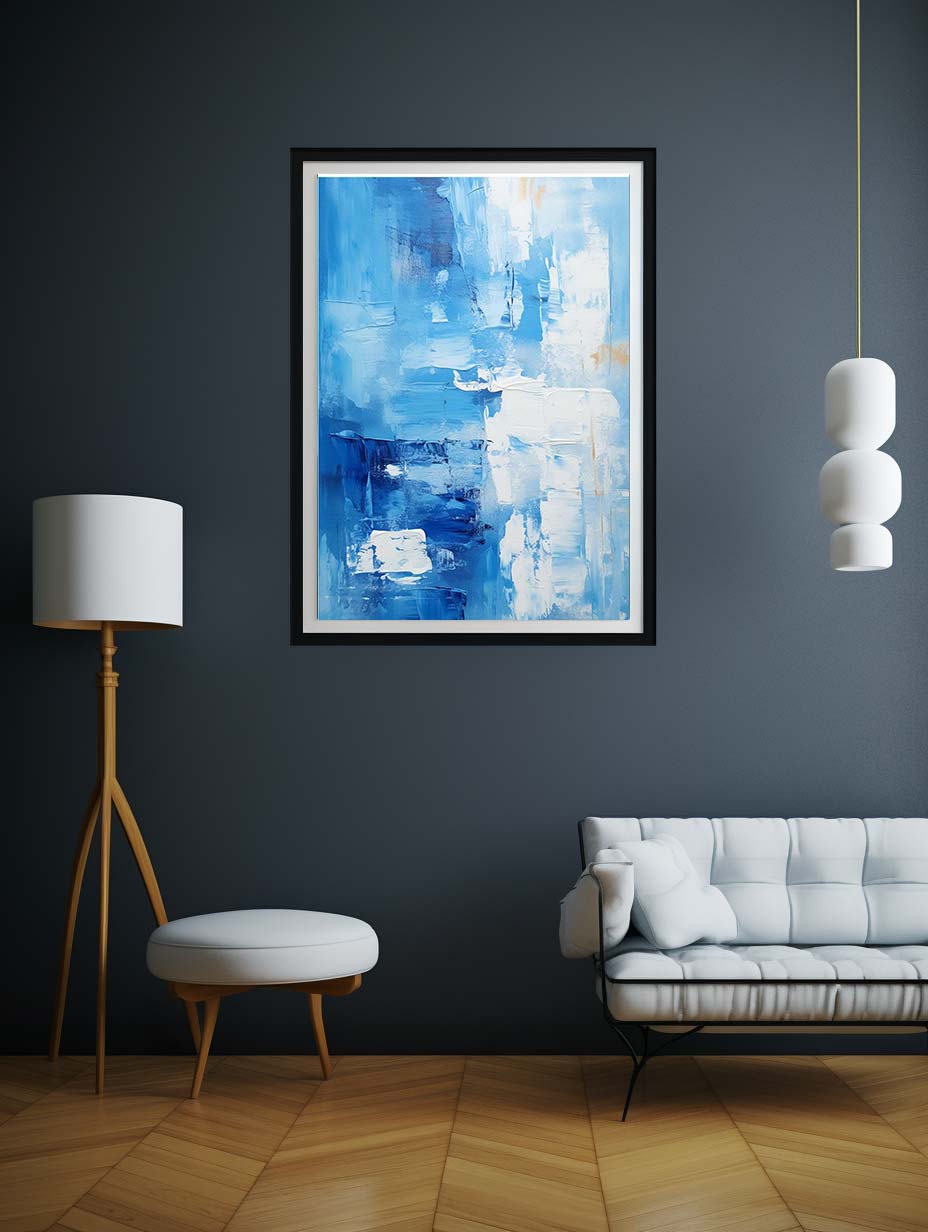 Abstract  Blue Painting