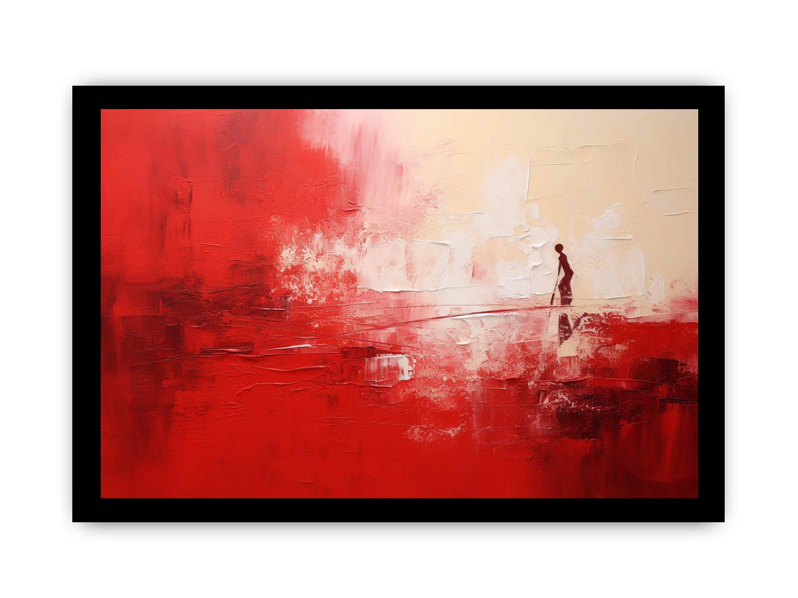Red Abstract Painting