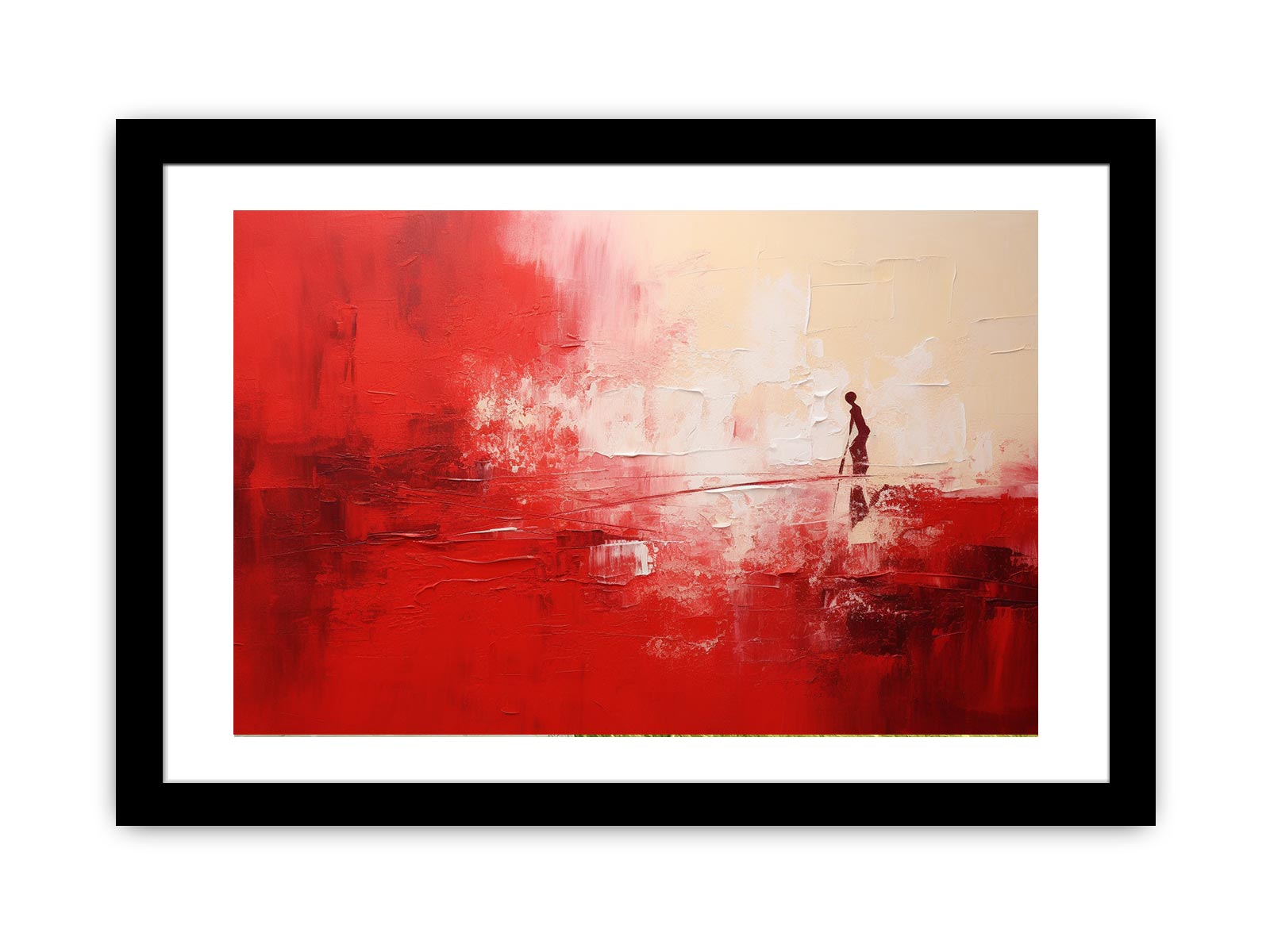 Red Abstract Painting