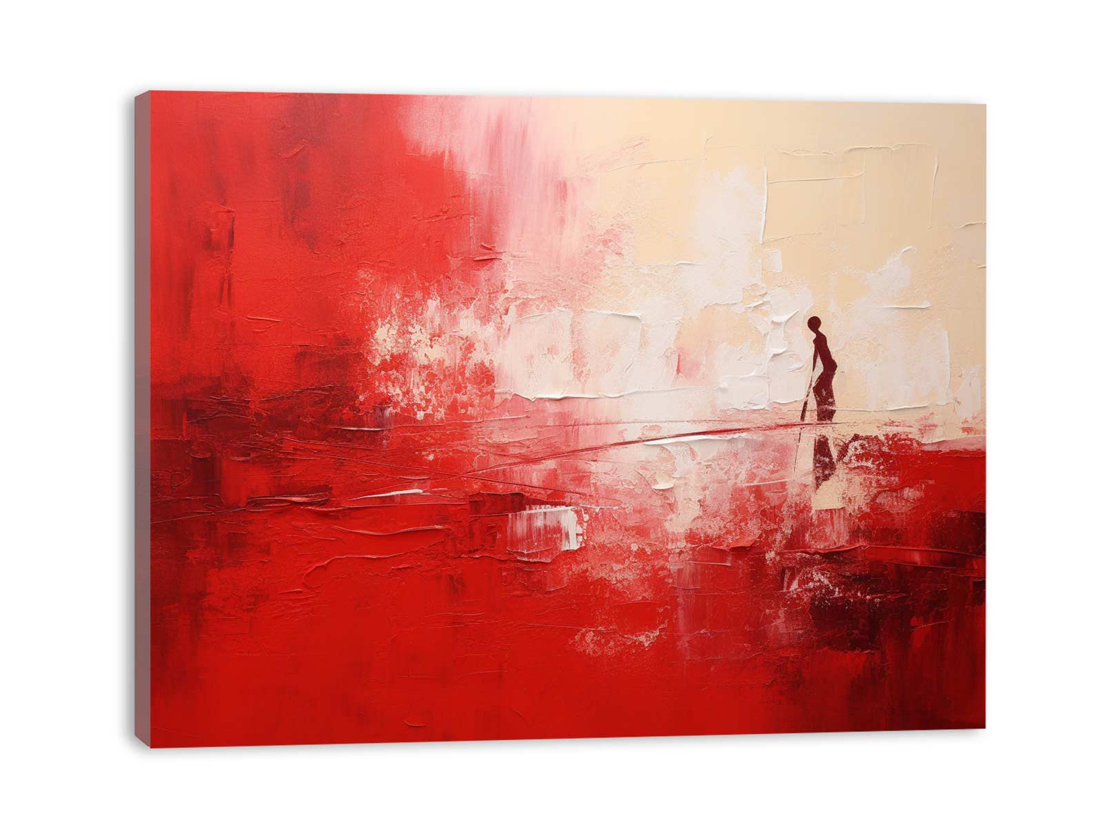 Red Abstract Painting