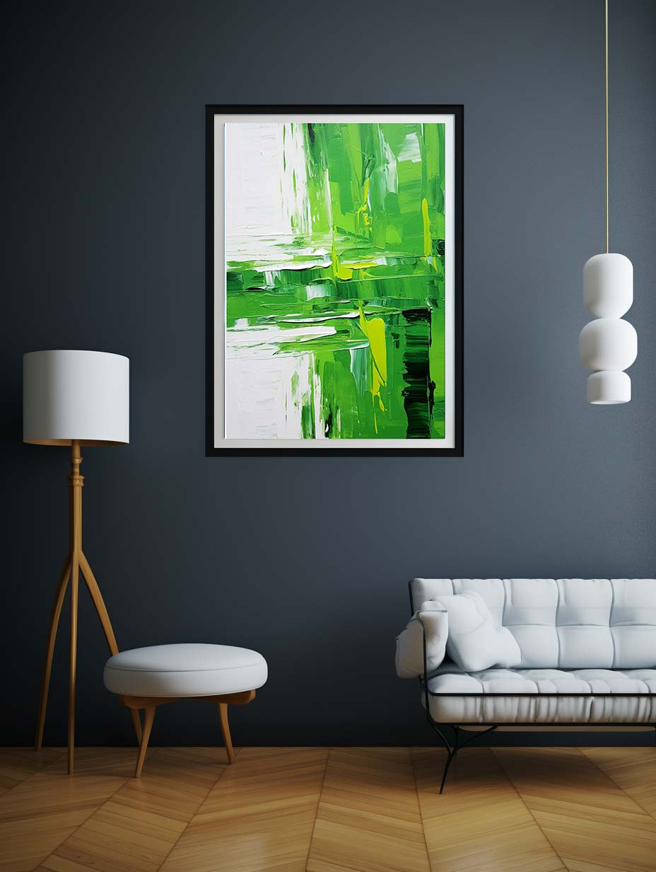 Abstract  Green Painting
