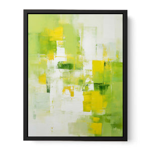 Green Yellow Abstract Painting