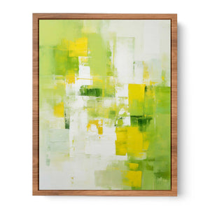 Green Yellow Abstract Painting
