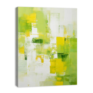 Green Yellow Abstract Painting