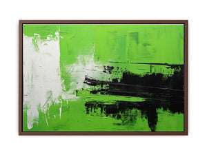 Green Black Abstract Painting