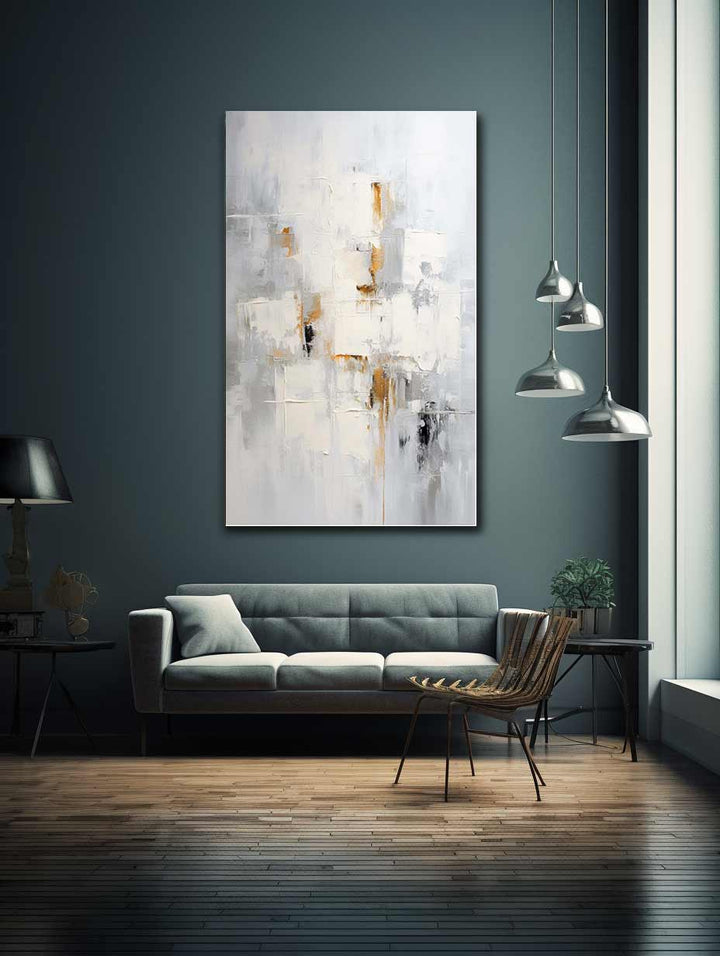 White Knife Art Abstract Painting