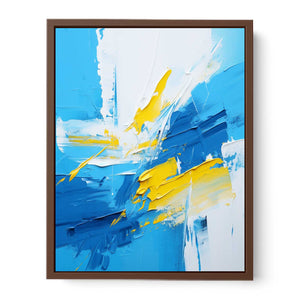Yellow Blue Abstract Painting