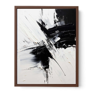 Black White Abstract Painting