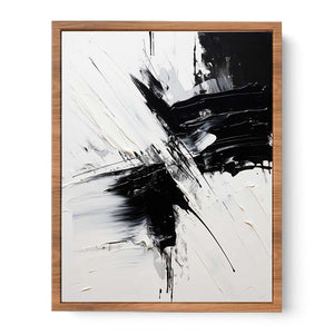 Black White Abstract Painting