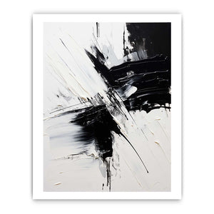 Black White Abstract Painting