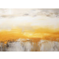 Abstract Yellow Brown Painting