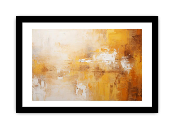 Abstract Brown Yellow Painting