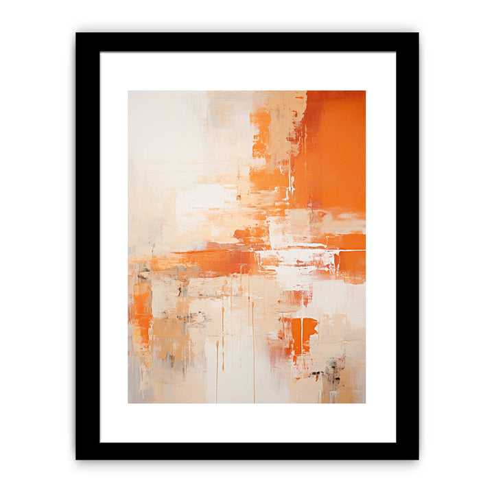 Abstract Orange Painting