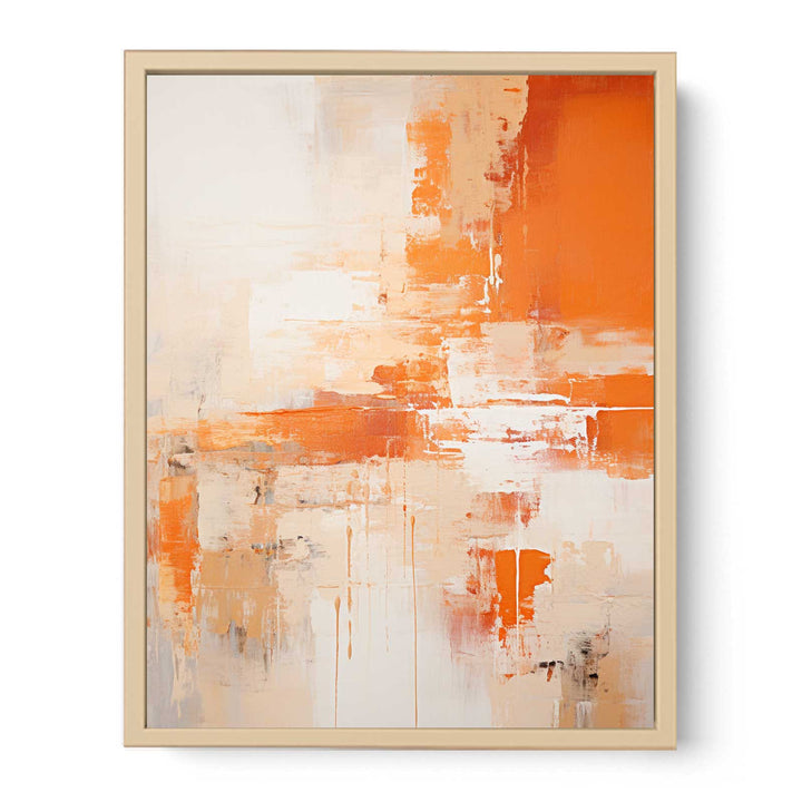 Abstract Orange Painting